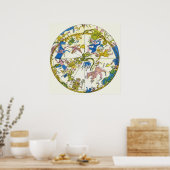 Poster Carte vintage Celestial, Antique Constellation Sta (Cuisine)