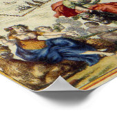 Poster Carte vintage d'Amsterdam (1688) (Coin)