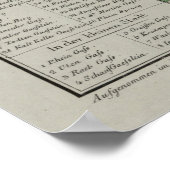 Poster Carte vintage de Bâle Suisse (1876) (Coin)