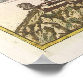 Poster Carte vintage de Barcelone Espagne (1706) (Coin)