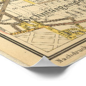 Poster Carte vintage de Berlin Allemagne (1904) (Coin)