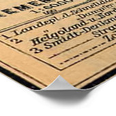 Poster Carte vintage de Brême Allemagne (1910) (Coin)