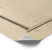 Poster Carte vintage de Brighton MA (1885) (Coin)