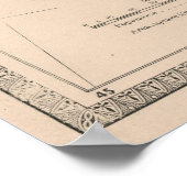 Poster Carte vintage de Californie (1883) (Coin)