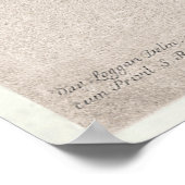 Poster Carte vintage de Cambridge Angleterre (1690) (Coin)