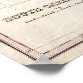 Poster Carte vintage de Caroline du Sud (1827) (Coin)