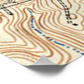 Poster Carte vintage de Charleston Virginie-Occidentale ( (Coin)