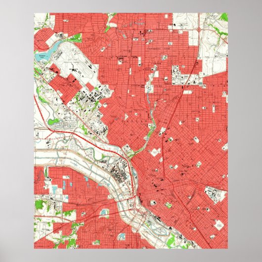 Poster Carte vintage de Dallas Texas (1958) 2 (Devant)