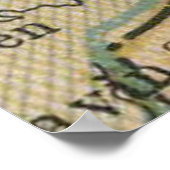 Poster Carte vintage de Dublin Irlande (1883) (Coin)