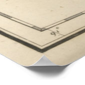 Poster Carte vintage de Floride (1794) (Coin)