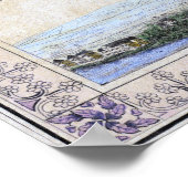 Poster Carte vintage de Francfort Allemagne (1845) (Coin)