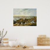 Poster Carte vintage de Georgetown (1855) (Cuisine)