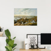 Poster Carte vintage de Georgetown (1855) (Bureau à domicile)