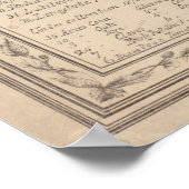 Poster Carte vintage de Hampton Virginia (1867) (Coin)