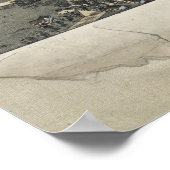 Poster Carte vintage de Houston Texas (1873) (Coin)