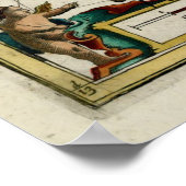 Poster Carte vintage de la Barbade (1672) (Coin)