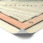 Poster Carte vintage de la Hongrie (1799) (Coin)