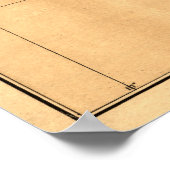 Poster Carte vintage de l'Arizona (1876) (Coin)