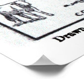 Poster Carte vintage de l'Arkansas (1912) (Coin)