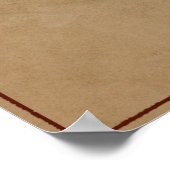 Poster Carte vintage De L'Écosse (Coin)