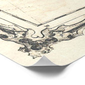 Poster Carte vintage de l'Empire romain (1862) (Coin)