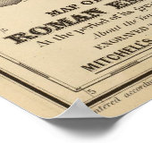 Poster Carte vintage de l'Empire romain (1875) (Coin)