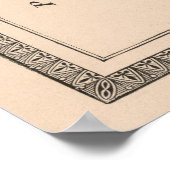 Poster Carte vintage de l'État de Washington (1883) (Coin)