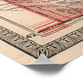 Poster Carte vintage de l'Idaho (1883) (Coin)