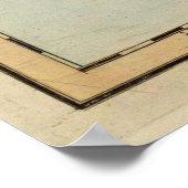 Poster Carte vintage de l'île de Grenade (1823) (Coin)