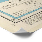 Poster Carte vintage de l'île de Madère (1943) (Coin)