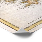 Poster Carte vintage de l'Irlande (1794) (Coin)