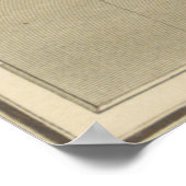 Poster Carte vintage de l'Islande (1819) (Coin)