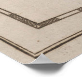 Poster Carte vintage de l'Italie (1681) (Coin)