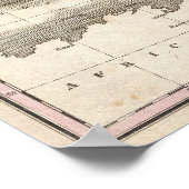 Poster Carte vintage de l'Italie (1827) (Coin)