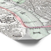 Poster Carte vintage de Londres (Coin)