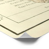 Poster Carte vintage de l'Oregon (1911) (Coin)