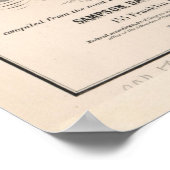 Poster Carte vintage de Lowell MA (1881) (Coin)