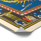 Poster Carte Vintage de Manhattan 1920 (Coin)