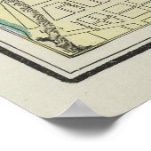 Poster Carte vintage de Memphis Tennessee (1901) (Coin)