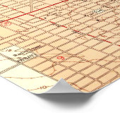 Poster Carte vintage de Miami Floride (1950) (Coin)