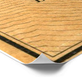 Poster Carte vintage de Mobile Alabama (1840) (Coin)