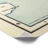 Poster Carte vintage de Montréal (1903) (Coin)