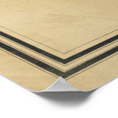 Poster Carte vintage de Nantucket (1838) (Coin)