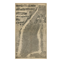 Carte vintage de New York (1879) 4