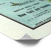 Poster Carte vintage de New York (1909) (Coin)