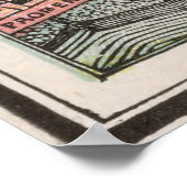 Poster Carte vintage de Nice France (1901) (Coin)