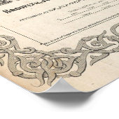 Poster Carte vintage de NYC et Brooklyn (1865) (Coin)