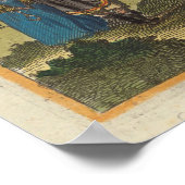 Poster Carte vintage de Paris France (1655) (Coin)