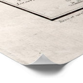 Poster Carte vintage de Paris France (1837) (Coin)