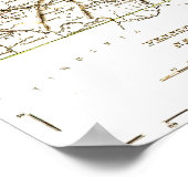 Poster Carte vintage De Pennsylvanie+NJ 1875 (Coin)